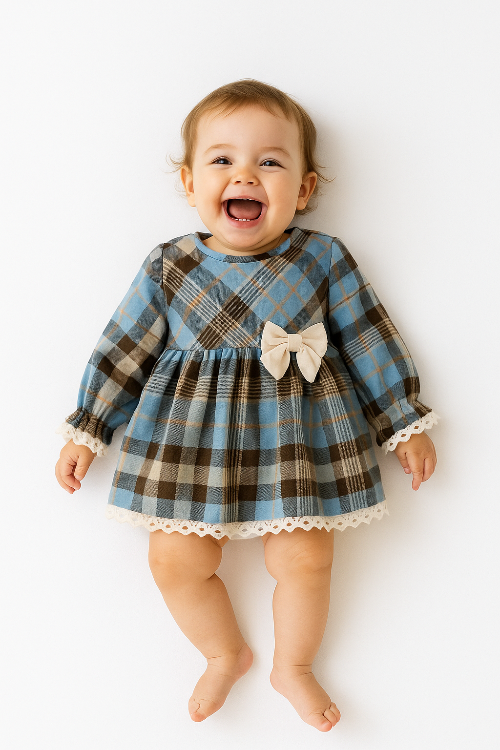 Baby Kleid Karierte Baby Kleid Karierte