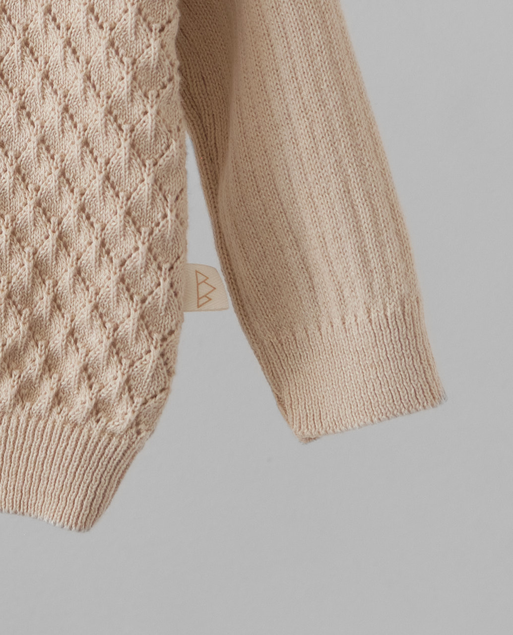 BIO-STRICKJACKE DARK OAT