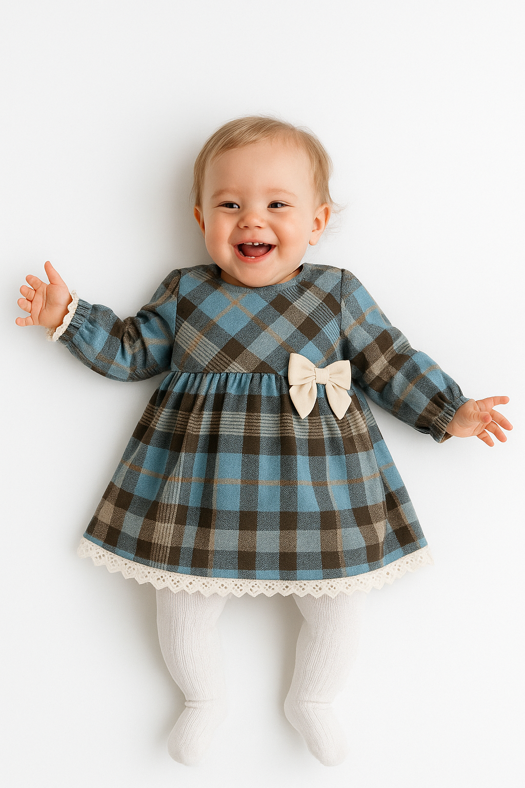 Baby Kleid Karierte Baby Kleid Karierte
