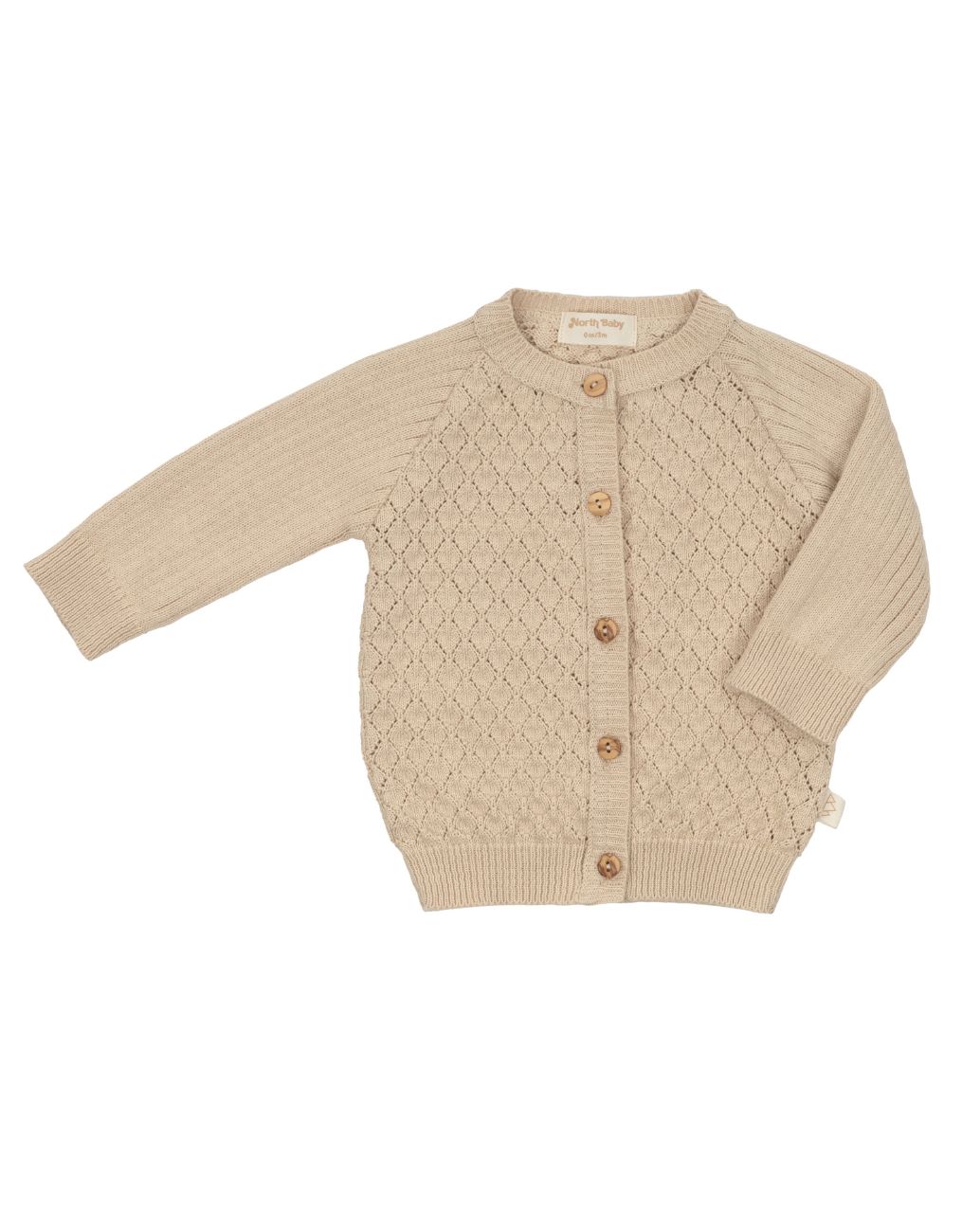 BIO-STRICKJACKE DARK OAT