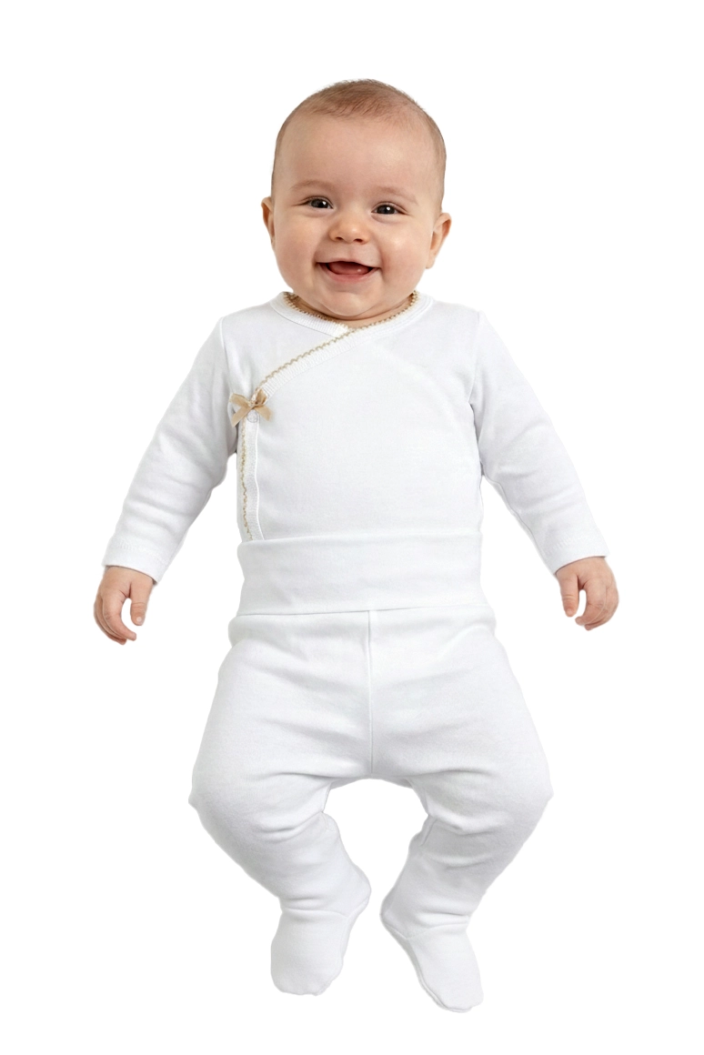 Wickelbody mit passender Babyhose Unisex