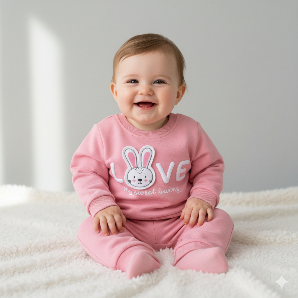 Baby-Set aus Sweatshirt/Sporthose, 2tlg .